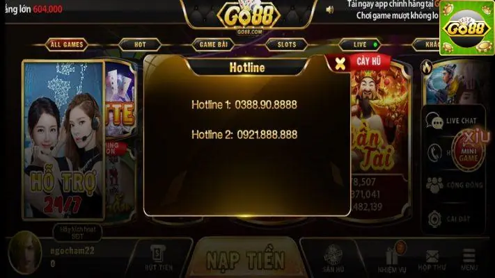Cấp độ trò chơi Go88